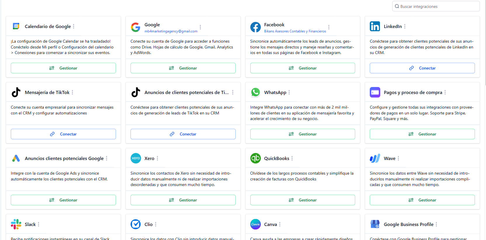 Integraciones